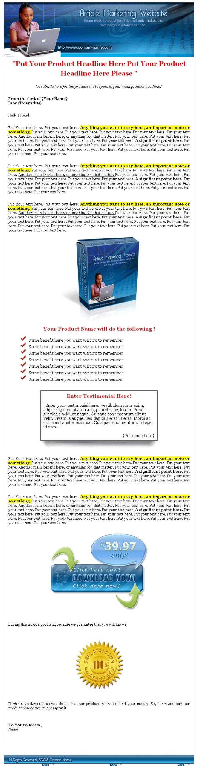 15 Internet Marketing High Quality PLR Templates - Image 4