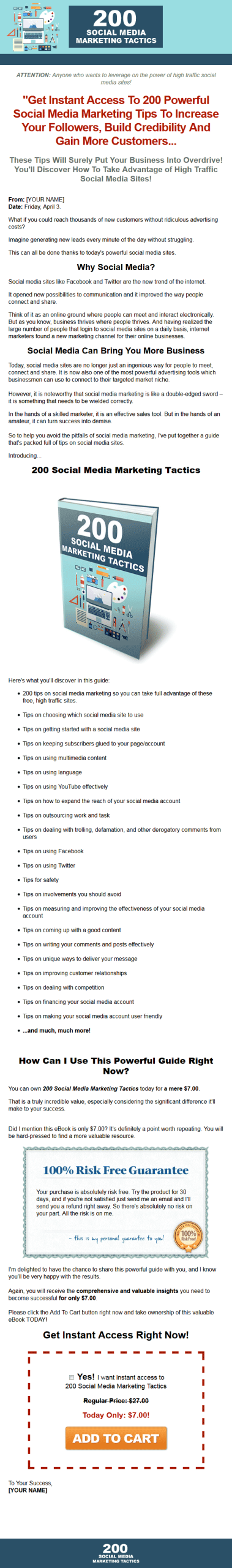 200 Social Media Tactics Ebook MRR - Image 2