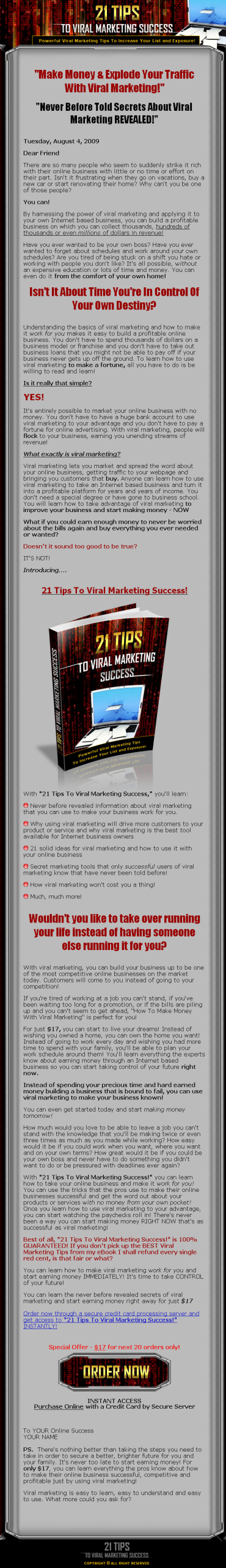 21 Tips To Viral Marketing Success MRR eBook - Image 2
