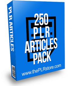 250 PLR Articles Pack
