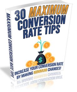 30 Maximum Conversion Rate Tips PLR Ebook