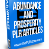 abundance and prosperity plr articles