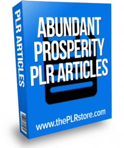 abundant prosperity plr articles