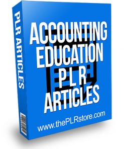 Accouting Education PLR Articles
