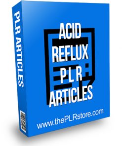 Acid Reflux PLR Articles