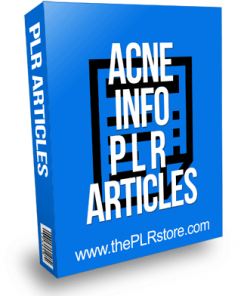 Acne Info PLR Articles