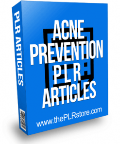 Acne Prevention PLR Articles