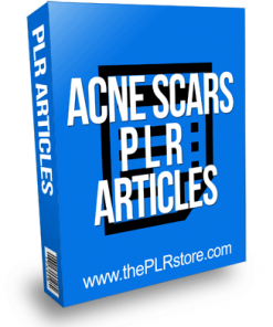 Acne Scars PLR Articles