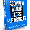 Acomplia Weight Loss PLR Articles