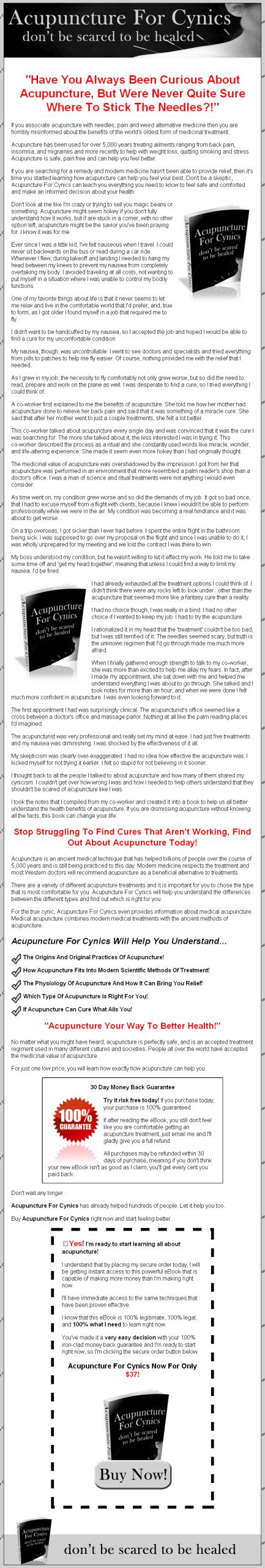 Acupuncture for Cynics MRR Ebook - Image 3