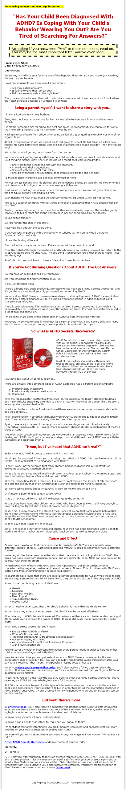 ADHD Secrets Uncovered PLR Audio and Ebook Package - Image 2