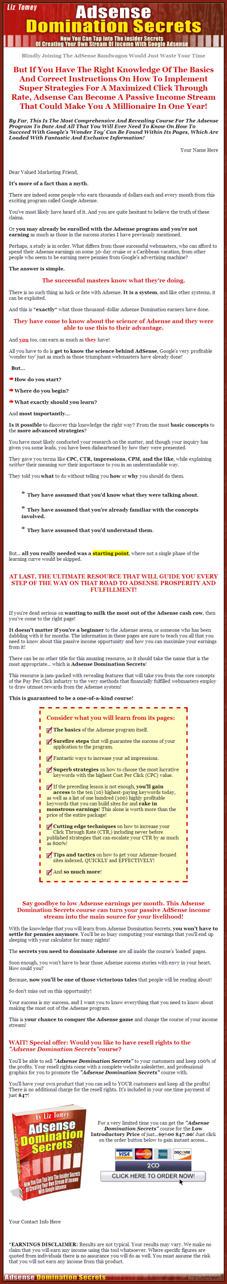 Adsense Domination Secrets MRR eBook - Image 2