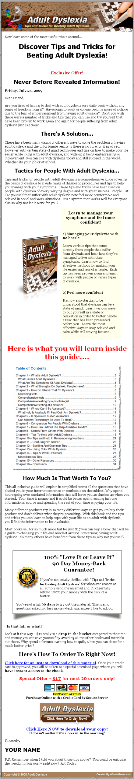 Adult Dyslexia MRR eBook - Image 2