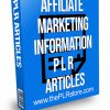 Affiliate Marketing Information PLR Articles