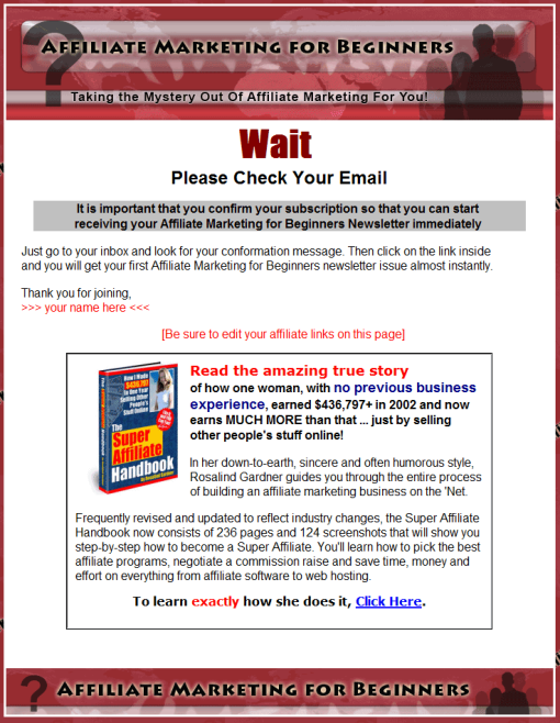 Affiliate Marketing for Beginners PLR Autoresponder Messages | The PLR ...