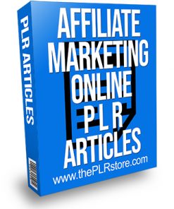 Affiliate Marketing Online PLR Articles