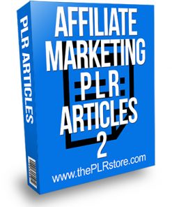 Affiliate Marketing PLR Articles 2