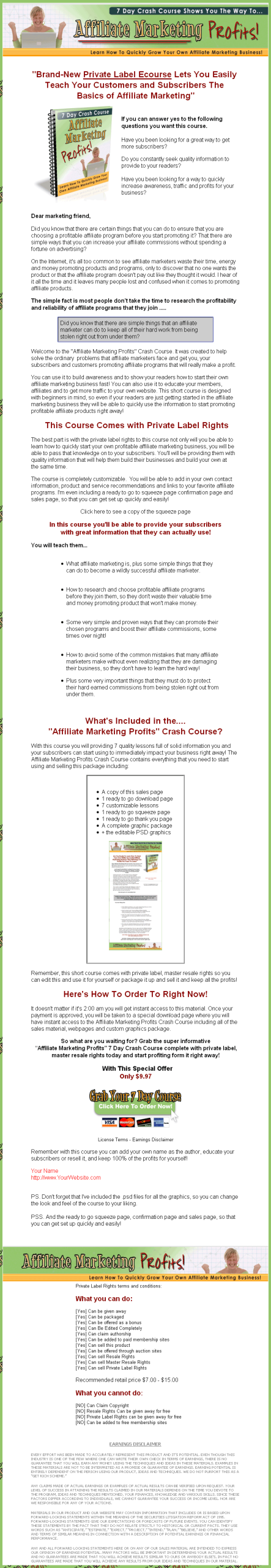 Affiliate Marketing Profits PLR Autoresponder Series - Image 4
