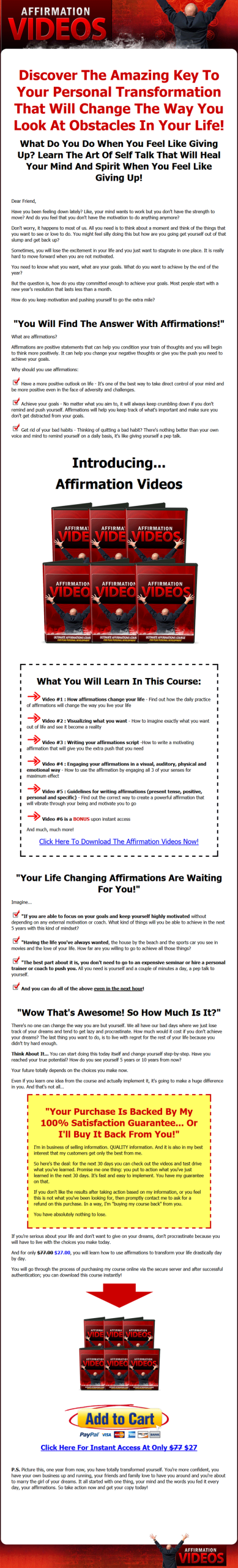 Affirmation Videos MRR Package - Image 2