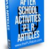 After School Activities PLR Articles