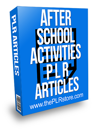 After School Activities PLR Articles