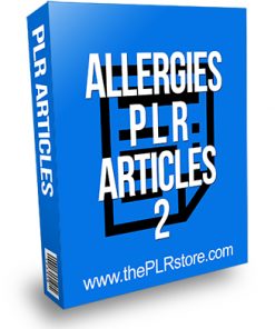 Allergies PLR Articles 2