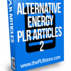 alternative energy plr articles