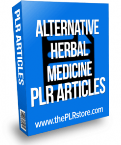 alternative herbal medicine plr articles