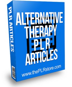 Alternative Therapy PLR Articles