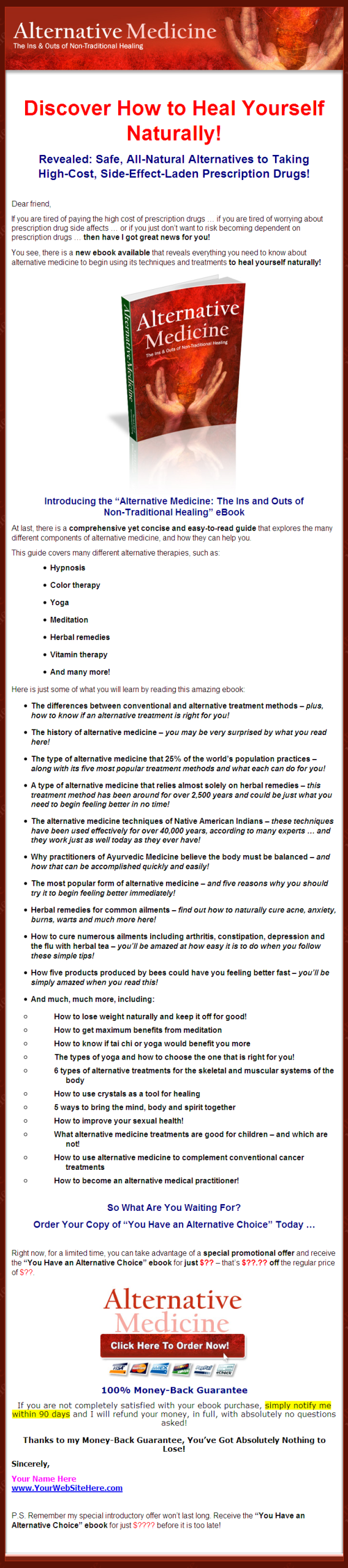 Alternative Medicine MRR eBook - Image 2