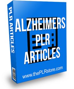 Alzheimers PLR Articles