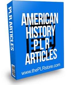 American History PLR Articles