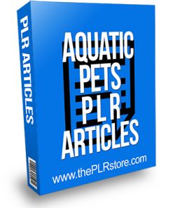 Aquatic Pets PLR Articles