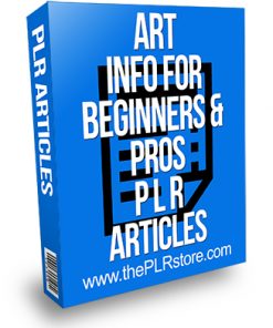 Art Info for Beginners and Pros PLR Articles