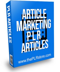 Article Marketing PLR Articles