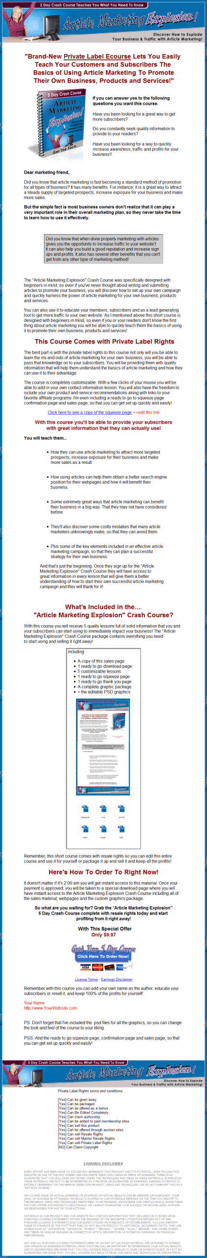 Article Marketing Explosion PLR Autoresponder Message Series - Image 4