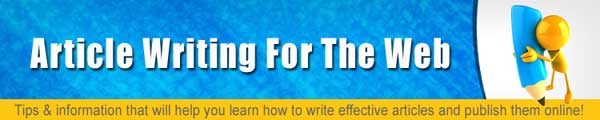 Article Writing For The Web PLR Autoresponder Messages