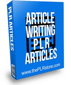 Article Writing PLR Articles