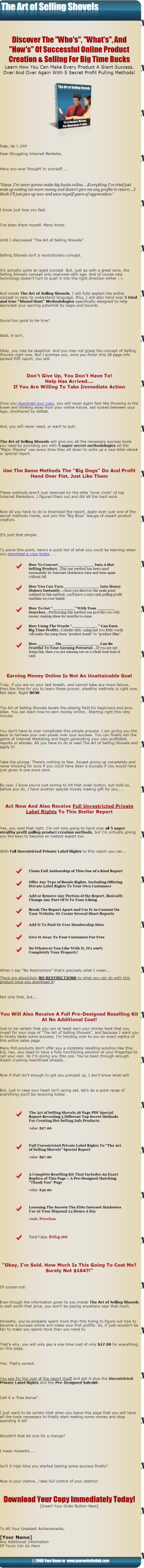 Art of Selling Shovels PLR eBook - Image 2