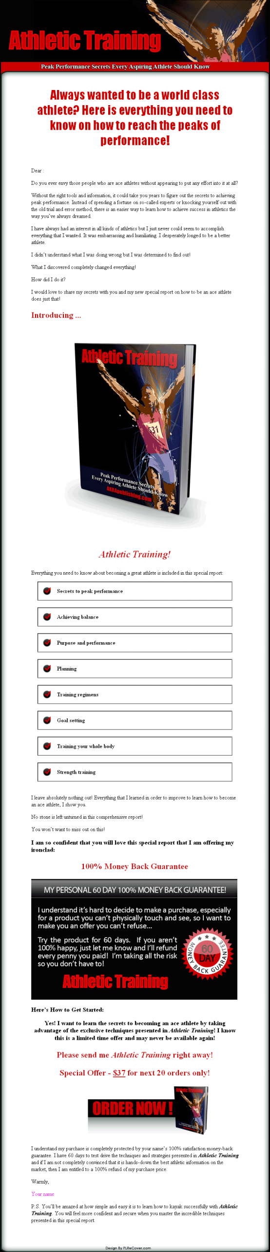Athletic Training PLR Ebook - Image 2