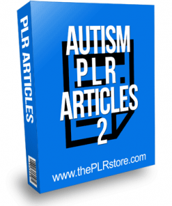 Autism PLR Articles 2 with Private Label Rights