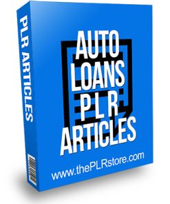 Auto Loans PLR Articles