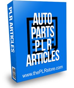 Auto Parts PLR Articles