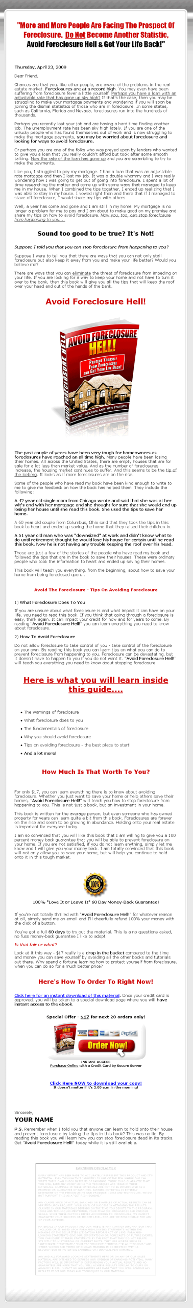 Avoid Foreclosure Hell MRR Ebook - Image 2