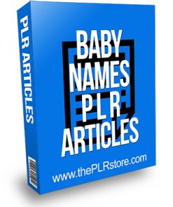 Baby Names PLR Articles