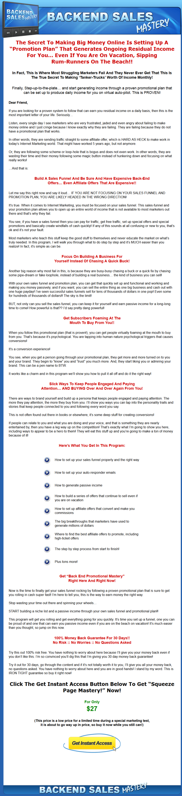 Backend Sales Mastery PLR Ready To Sell Package - Image 2