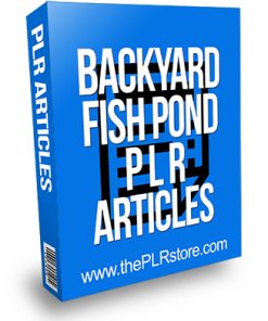 Backyard Fishponds PLR Articles