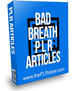 Bad Breath PLR Articles