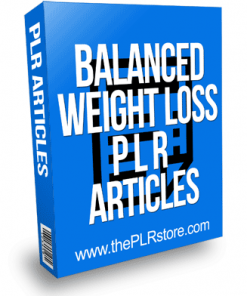 Balanced Weight Loss PLR Articles