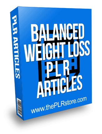 Balanced Weight Loss PLR Articles